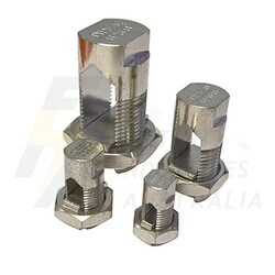 B24T tinned brass split bolt clamp